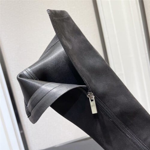 High Quality Luxury Chanel Thick Heel Stretch Long Boots – Style 58502 product detail