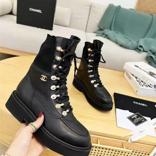 High Quality Luxury Chanel Coco Tall Boots alternate view