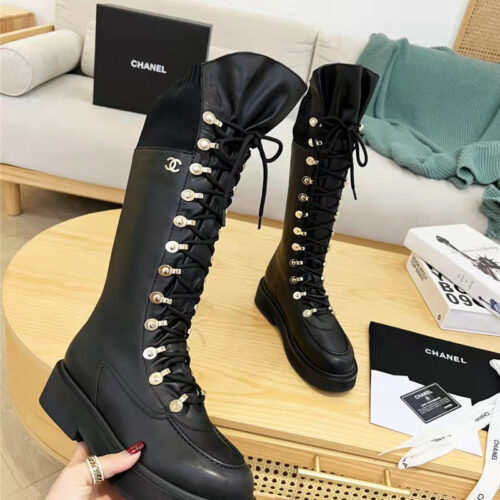 High Quality Luxury Chanel Coco Long Boots alternate view