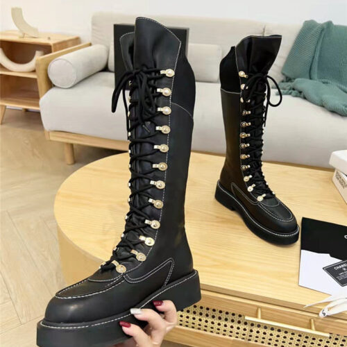 High Quality Luxury Chanel Coco Long Boots – Style 65094 product detail