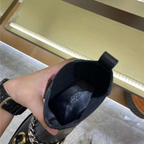 High Quality Luxury Gucci New Horse Buckle Ankle Boots product detail