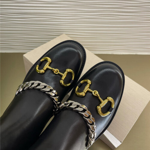 High Quality Luxury Gucci New Horse Buckle Ankle Boots product detail