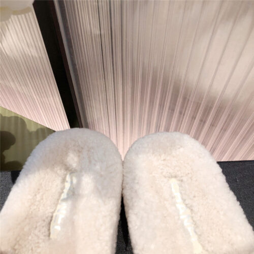 High Quality Luxury Chanel Lamb Wool Slippers – Style 56870 product detail
