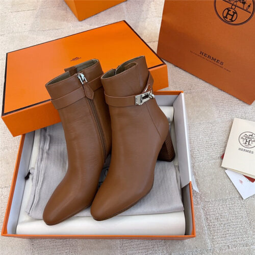 High Quality Luxury Hermes Kelly High Heel Ankle Boots alternate view