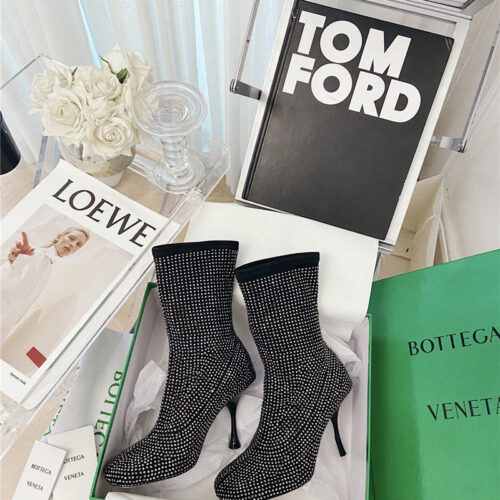 High Quality Luxury Bottega Veneta Stretch Ankle Boots