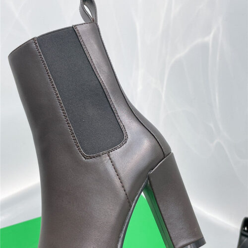 High Quality Luxury Bottega Veneta Thick Heel Round Toe Ankle Boots product detail