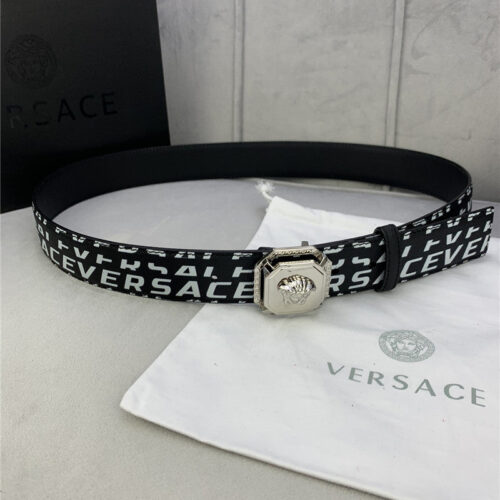 High Quality Luxury Versace Signature Logo Belt – Style 45190