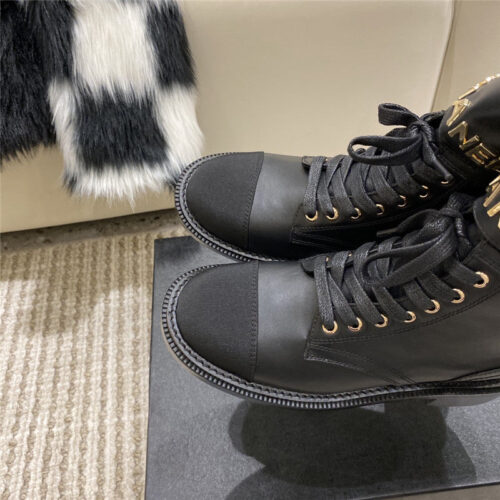 High Quality Luxury Chanel Metal Letter Logo Ankle Boots product detail