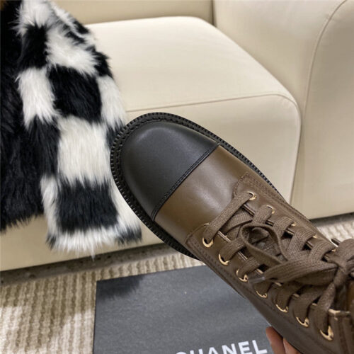 High Quality Luxury Chanel Metal Letter Logo Ankle Boots – Style 25958 product detail