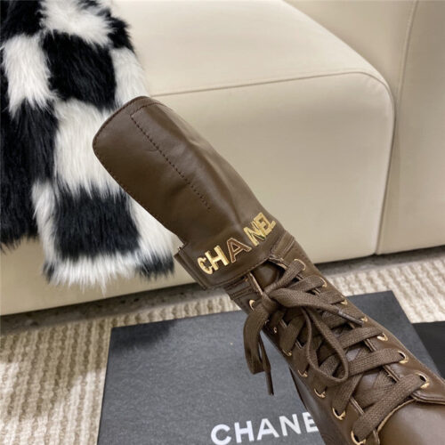 High Quality Luxury Chanel Metal Letter Logo Ankle Boots – Style 25958 product detail