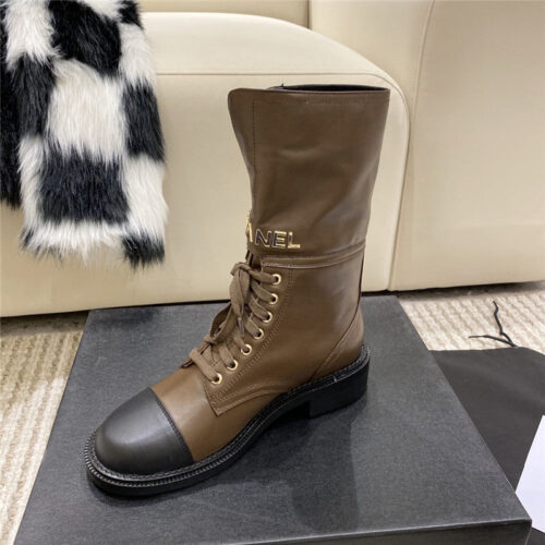 High Quality Luxury Chanel Metal Letter Logo Ankle Boots – Style 25958 product detail