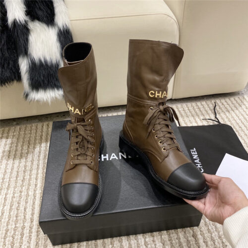 High Quality Luxury Chanel Metal Letter Logo Ankle Boots – Style 25958 product detail