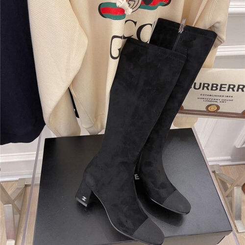 High Quality Luxury Chanel Stretch Long Boots – Style 77222 product detail