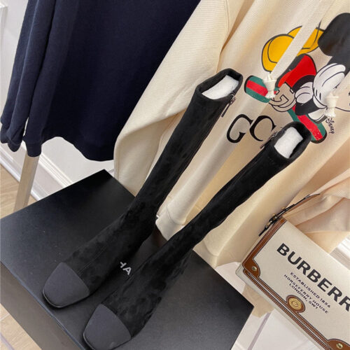 High Quality Luxury Chanel Stretch Long Boots – Style 77222 product detail