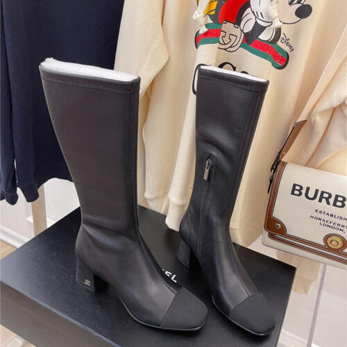 High Quality Luxury Chanel Stretch Long Boots