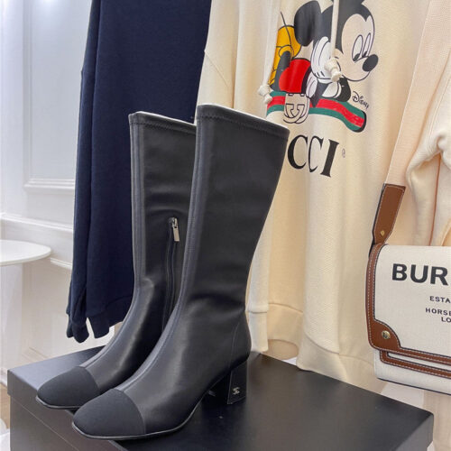 High Quality Luxury Chanel Stretch Long Boots alternate view