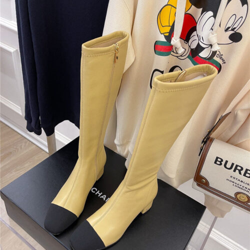 High Quality Luxury Chanel Stretch Long Boots – Style 65350 product detail