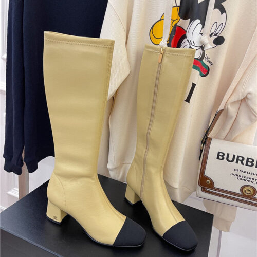 High Quality Luxury Chanel Stretch Long Boots – Style 65350