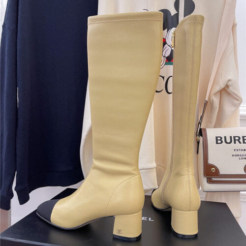 High Quality Luxury Chanel Stretch Long Boots – Style 65350 product detail