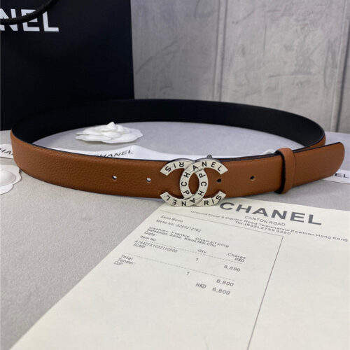 High Quality Luxury Chanel Logo Classic Belt – Style 00486
