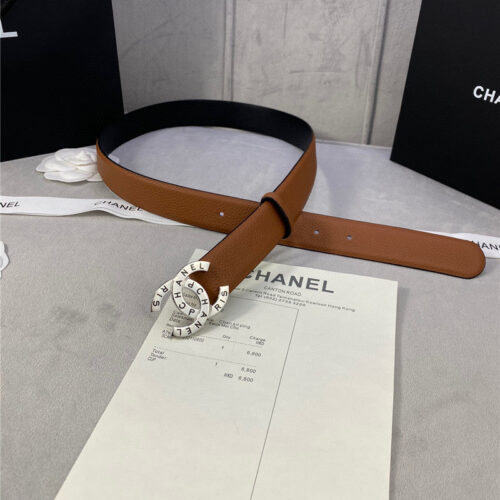 High Quality Luxury Chanel Logo Classic Belt – Style 00486 alternate view