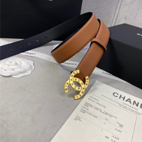 High Quality Luxury Chanel Logo Classic Belt – Style 00486 product detail