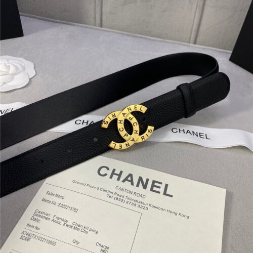 High Quality Luxury Chanel Logo Classic Belt – Style 28166 product detail