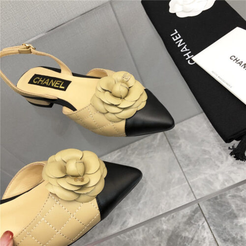 High Quality Luxury Chanel Camellia Sandals – Style 71846 product detail