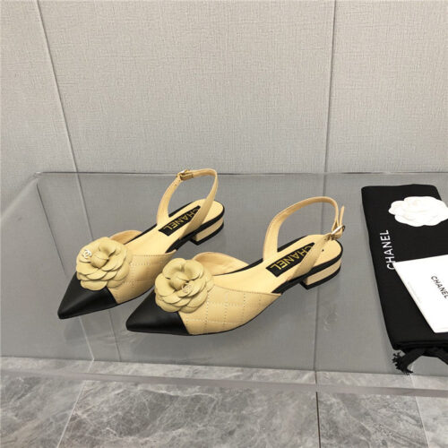 High Quality Luxury Chanel Camellia Sandals – Style 71846 product detail