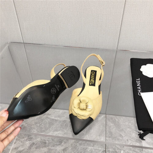 High Quality Luxury Chanel Camellia Sandals – Style 71846 product detail