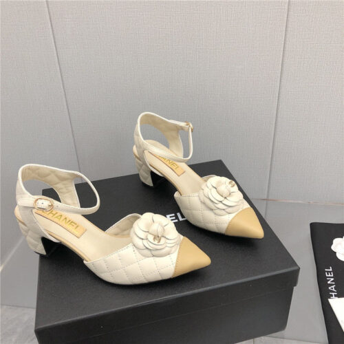 High Quality Luxury Chanel Camellia Sandals – Style 73542