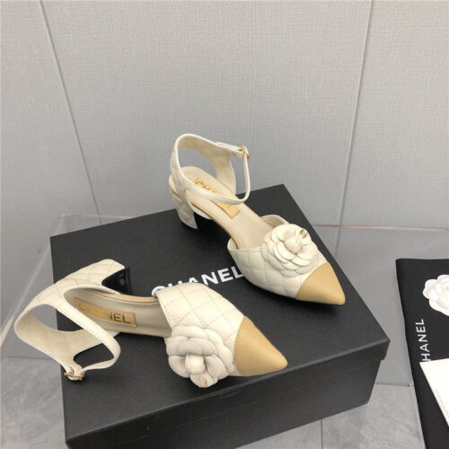 High Quality Luxury Chanel Camellia Sandals – Style 73542 product detail