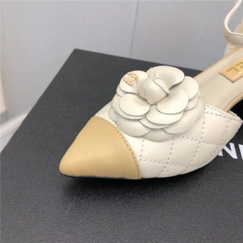 High Quality Luxury Chanel Camellia Sandals – Style 73542 product detail