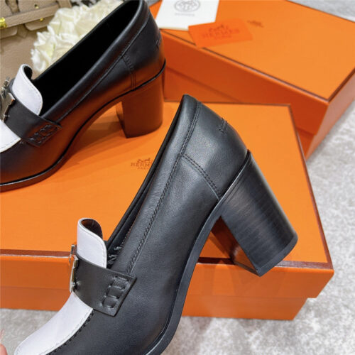 High Quality Luxury Hermes Dauphine Mid Heel Mules product detail