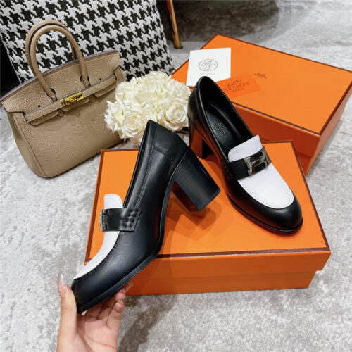 High Quality Luxury Hermes Dauphine Mid Heel Mules product detail