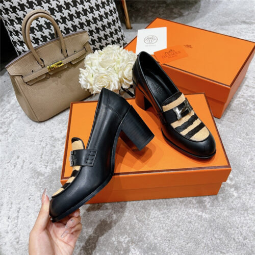 High Quality Luxury Hermes Dauphine Mid Heel Mules – Style 59779 product detail