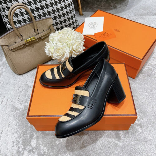 High Quality Luxury Hermes Dauphine Mid Heel Mules – Style 59779 product detail