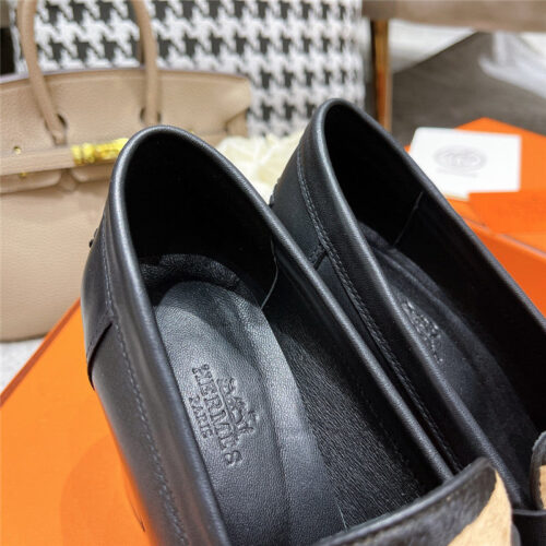 High Quality Luxury Hermes Dauphine Mid Heel Mules – Style 59779 product detail