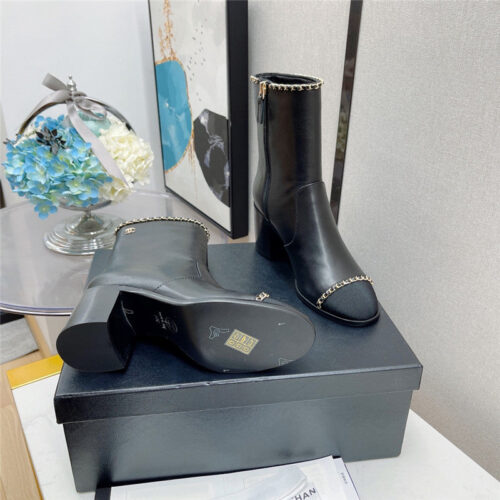 High Quality Luxury Chanel Chain Ankle Boots product detail