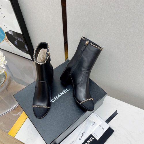 High Quality Luxury Chanel Chain Ankle Boots product detail