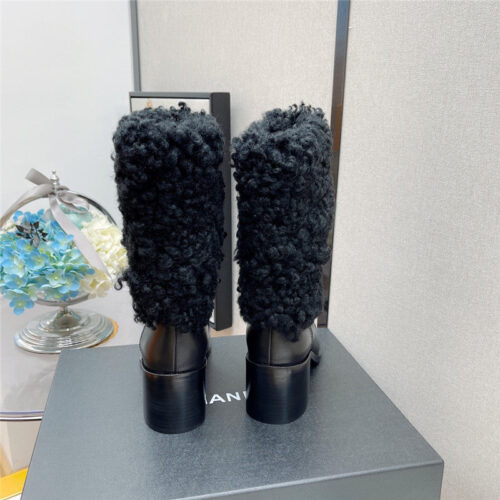 High Quality Luxury Chanel Thick Heel Ankel Boots product detail