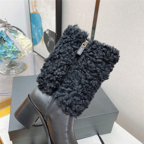 High Quality Luxury Chanel Thick Heel Ankel Boots product detail