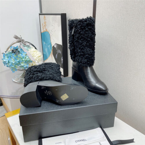 High Quality Luxury Chanel Thick Heel Ankel Boots product detail