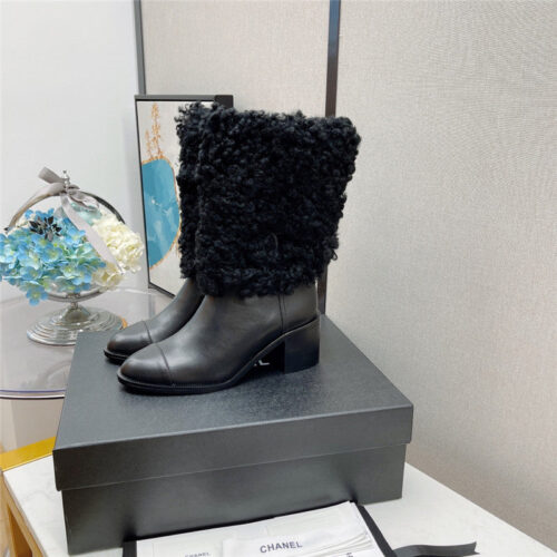 High Quality Luxury Chanel Thick Heel Ankel Boots product detail