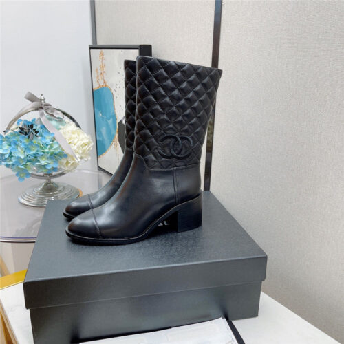 High Quality Luxury Chanel Platform Lace-Up Martin Boots – Style 51334 product detail