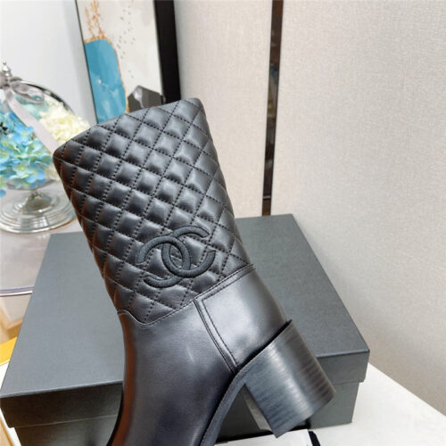 High Quality Luxury Chanel Platform Lace-Up Martin Boots – Style 51334 product detail