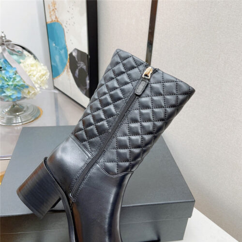 High Quality Luxury Chanel Platform Lace-Up Martin Boots – Style 51334 product detail