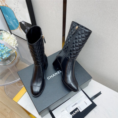 High Quality Luxury Chanel Platform Lace-Up Martin Boots – Style 51334 product detail