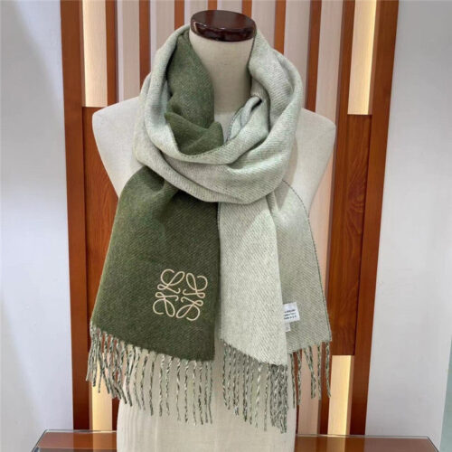 High Quality Luxury Loewe Wool Cashmere Scarf