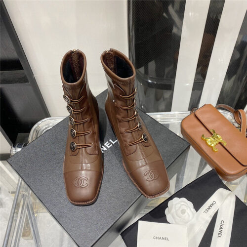 High Quality Luxury Chanel Ankle Boots Womens – Style 21350 product detail
